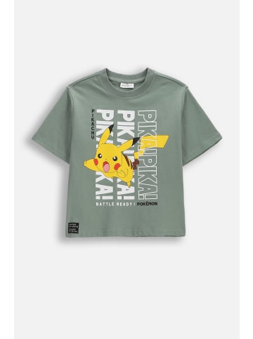 Coccodrillo Baumwoll-t-shirt mit kurzen Ärmeln in grün
