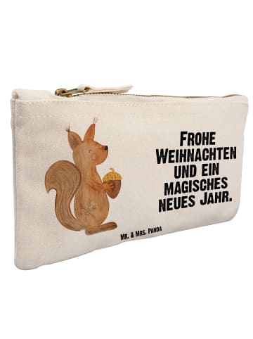 Mr. & Mrs. Panda Täschchen Eichhörnchen Weihnachtszeit mit Spruch in Weiß