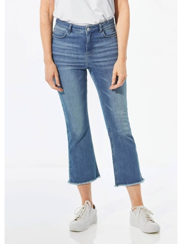 GOLDNER Kurzgröße:  Jeans in 3/4-Länge in blau