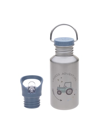 Lässig Lässig Trinkflasche Kinder - Edelstahl, Adventure Tractor