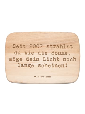 Mr. & Mrs. Panda Frühstücksbrettchen Spruch 2002 Geburtstag mit ... in Transparent