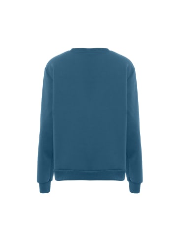 MO Herren Round Neck Sweater in DENIMBLAU