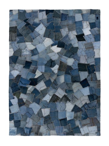 Vivorum Teppich Urban in blau - rechteckig