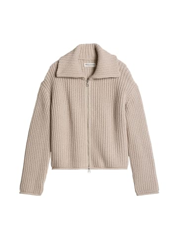 Marc O'Polo Zip-Cardigan mit großem Kragen in Natural