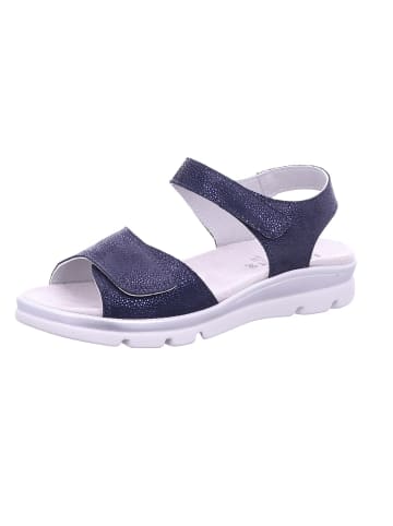 Longo Damen Sandaletten Bequem-Sandalette,blue estrela in blau
