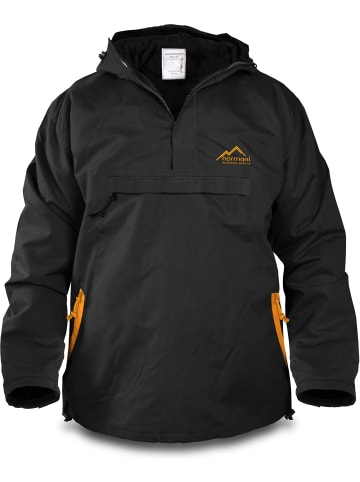 Normani Outdoor Sports Herren Windbreaker Myrsky in Schwarz/Orange