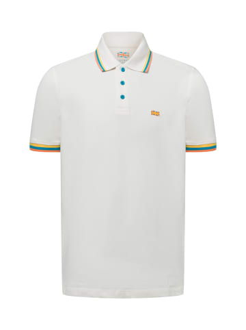 Finshley & Harding London Poloshirt in beige mehrfarbig - 0001