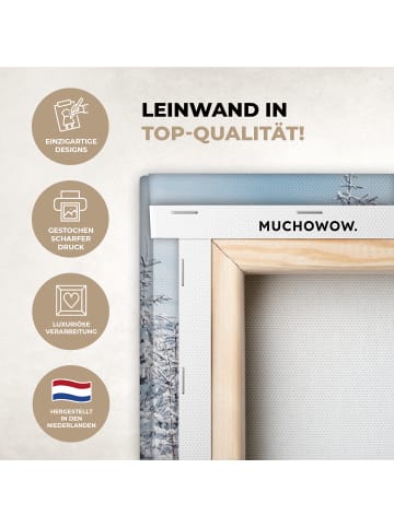 MuchoWow Leinwand bilder Schneelandschaft (BxH)