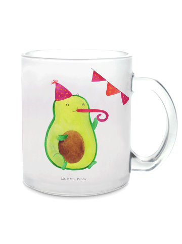 Mr. & Mrs. Panda Teetasse Avocado Party ohne Spruch in Transparent