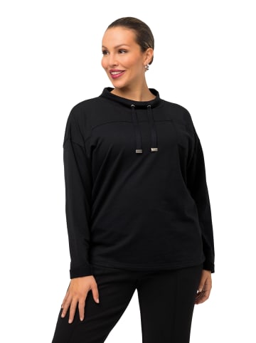 Ulla Popken Sweatshirt in schwarz