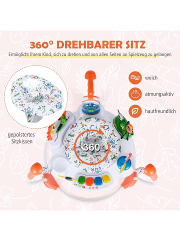 COSTWAY Baby Jumperoo Lauflernhilfe ab 6 Monaten in Orange