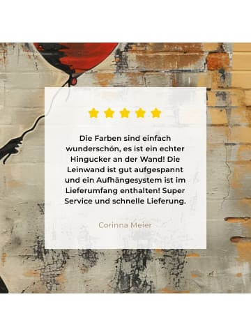 MuchoWow Leinwand bilder Ballon (BxH)