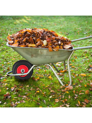 relaxdays 2 x Schubkarrenrad in Schwarz/ Rot - 2.50-4