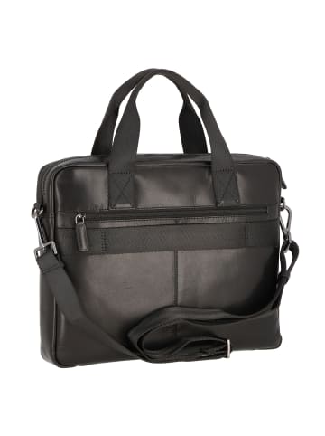 Bugatti Romano Aktentasche Leder 38 cm Laptopfach schwarz