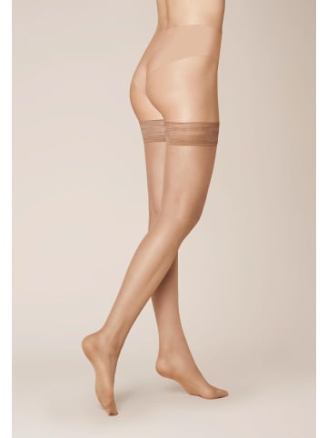 Kunert Halterlose Feinstrümpfe Beauty 7 rutschfest in tan