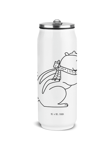 Mr. & Mrs. Panda Getränkeflasche Eichhörnchen Smoothie ohne Spruch in Weiß