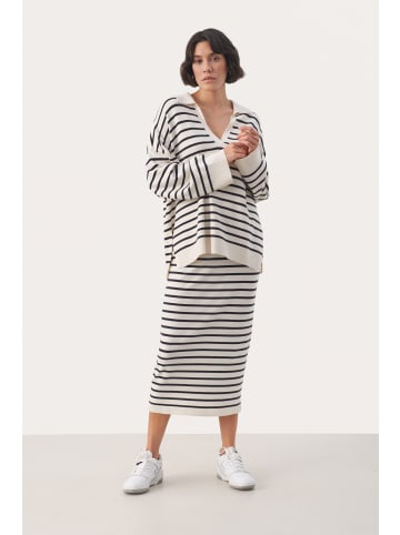 PART TWO Strickpullover NataraPW in Dark Navy Stripe