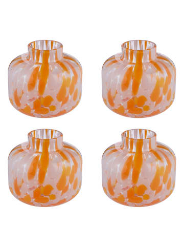 Butlers Mini-Vase CONFETTI 4er-Set in Orange