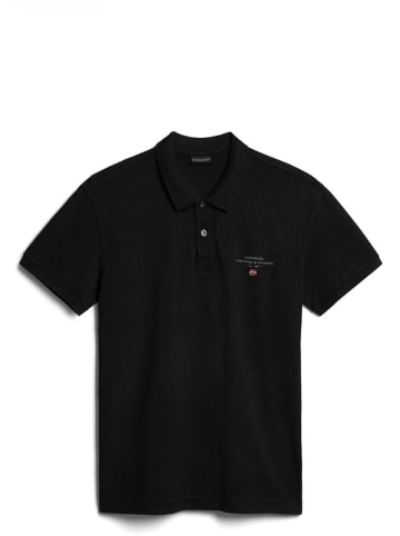 Napapijri Polo "Elbas Ss 4" in Schwarz
