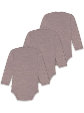Normani Outdoor Sports 3er Pack Baby Merino Body Langarm Auckland in Rosa