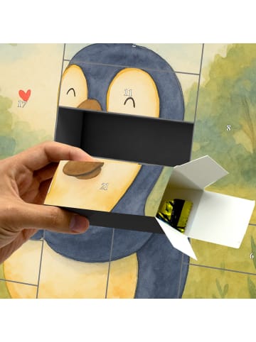 Mr. & Mrs. Panda Adventskalender Pinguin Diät Design ohne Spruch in Weiß