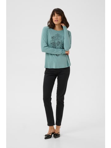Kaffe Langarm-Shirt KAmally in Trellis