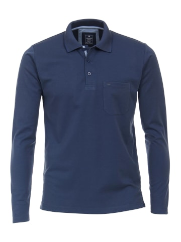 Redmond Langarmpoloshirt in Blau