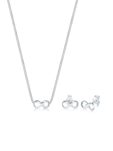 Elli Schmuckset 925 Sterling Silber Infinity in Silber