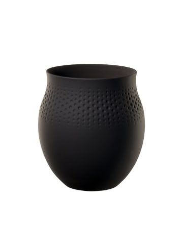 Villeroy & Boch Vase Manufacture Collier 18 cm in Noir