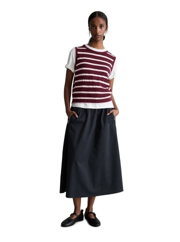 Marc O'Polo DENIM Ärmelloser Strickpullover regular in Dark Pink