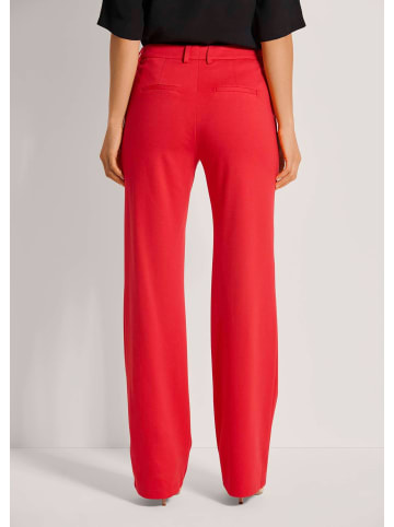 MADELEINE Klassische, gerade Viskose-Hose in rot