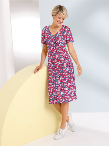 Sieh an! Kleid in magenta-topas-bedruckt