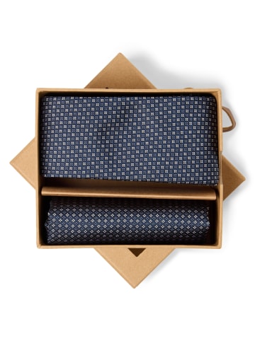 Finshley & Harding London Krawatte in marine - 0002
