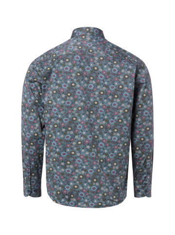 Nils Sundström Hemd in blau khaki