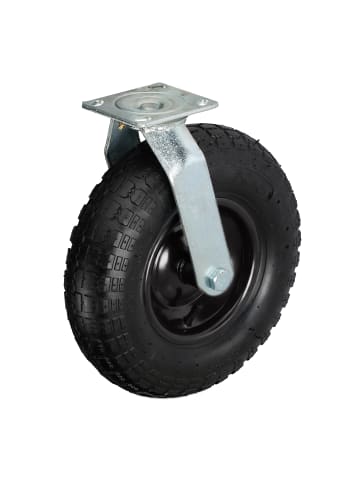 relaxdays Lenkrolle in Schwarz - 3.50-6