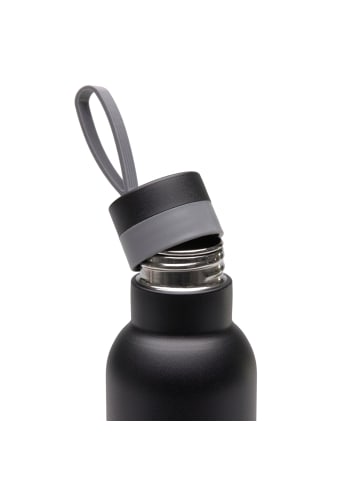 Lässig Lässig Trinkflasche Kinder - BOLD Edelstahl, black