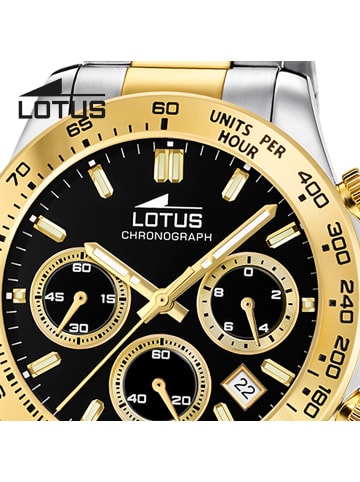 Lotus Chronograph-Armbanduhr Lotus Classic silber, gold groß (ca. 43,5mm)