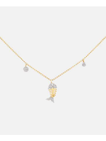 Diamant L'éternel Halskette aus 375 Gelbgold mit Diamant