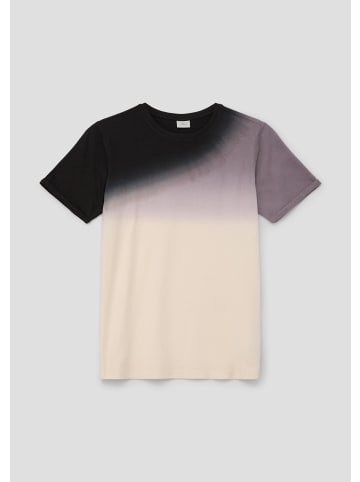 S. Oliver T-Shirt kurzarm in Schwarz-beige