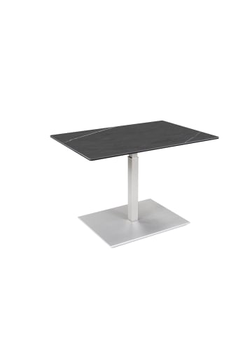 58 aufm Kessel COUCHTISCH Ceara 90x60x47 höhenverstellbar Perlsilber/Marmara Nero