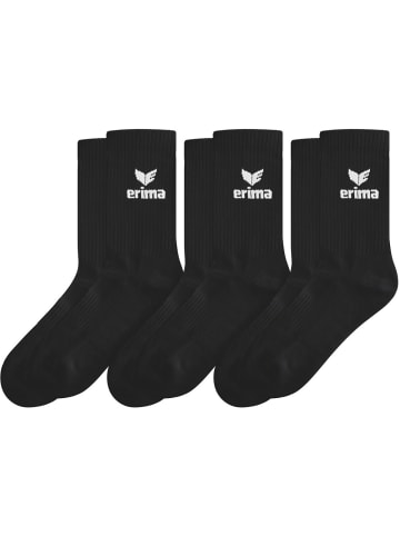 erima Socke "Sport Socks 3Pack" in Schwarz