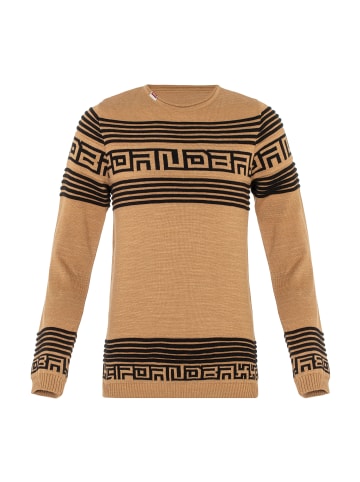 Cipo & Baxx Strickpullover in CAMEL