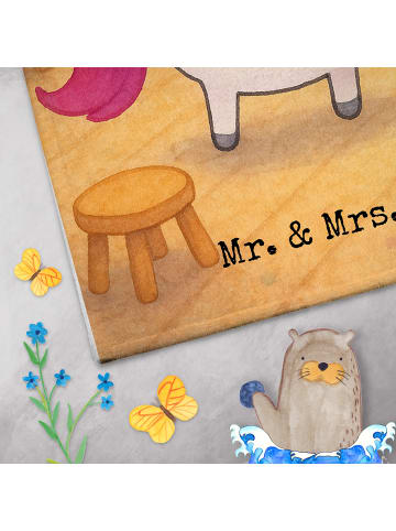 Mr. & Mrs. Panda Handtuch Einhorn Künstler Design ohne Spruch in Weiß