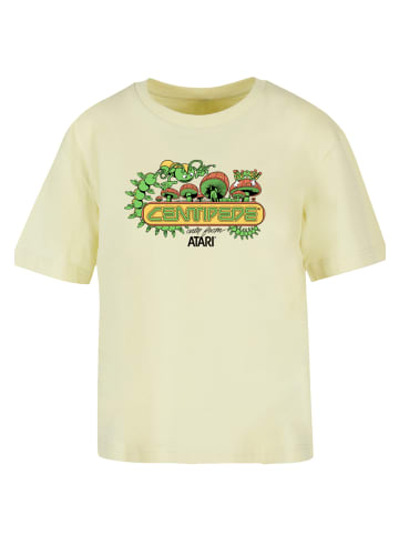 F4NT4STIC Tee Centipede Atari Retro Gaming Art in softyellow