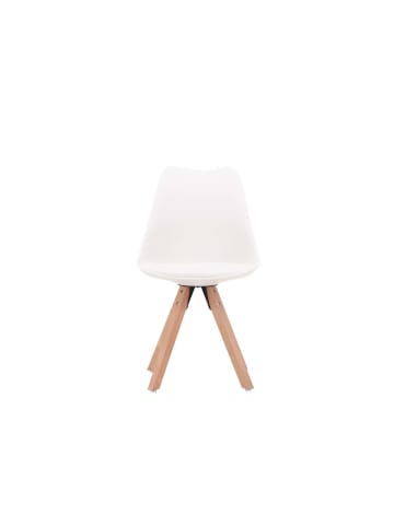 ebuy24 Esszimmerstuhl Zeno weiß 2er Set