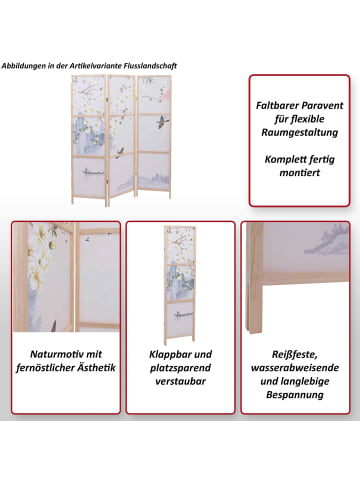 MCW Paravent O70 Naturmotive 170x137cm, Kirschblüten