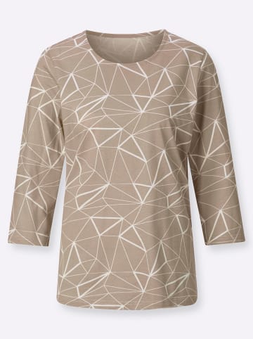 Sieh an! 3/4-Arm-Shirt in sesam-ecru-bedruckt