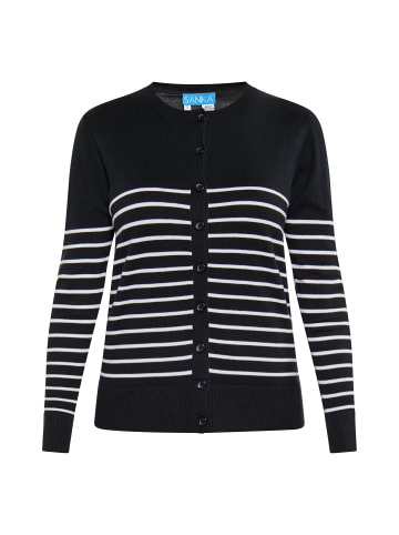 SANIKA Damen Cardigan in SCHWARZ WEISS