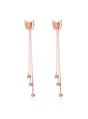 collezione alessandro Ohrhänger " Farfalle " in rosa