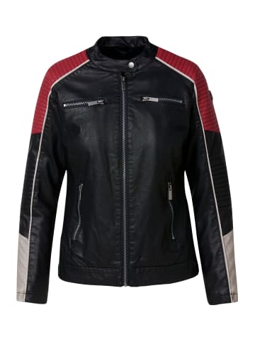 KOROSHI Damen Bikerjacke Kunstleder in SCHWARZ